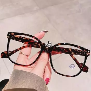 Квадратные очки с защитой от синего света для женщин и мужчин, большая оптическая оправа для защиты глаз, ультралегкие очки, очки для офиса и компьютера