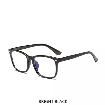 Квадратные очки UV400 студенческие компьютерные очки анти-синий луч женщины мужчины унисекс ретро защита от излучения жёлтый