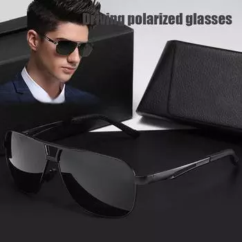 Квадратные поляризованные солнцезащитные очки мужские солнцезащитные очки для спорта на открытом воздухе рыболовные солнцезащитные очки с антибликовым покрытием для безопасности вождения Oculos De Sol polarized