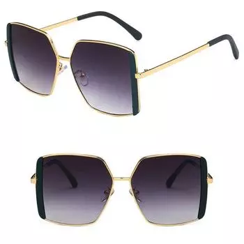 Квадратные популярные женские ретро солнцезащитные очки UV400, роскошные брендовые дизайнерские очки, горячая распродажа, большие солнцезащитные очки, высокое качество для женщин бежевый
