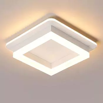 Квадратные потолочные светильники, теплые светодиодные потолочные светильники для спальни, гостиной, столовой