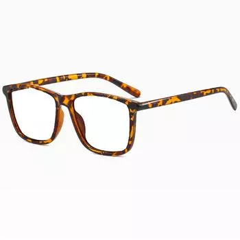 Квадратные простые модные индивидуальные большие удобные очки для чтения +0,75 до +4 +0.75 коричневый