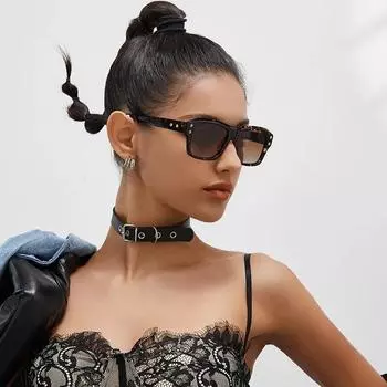 Квадратные прямоугольные поляризованные солнцезащитные очки из ацетата, женские модные уличные очки, UV400, качество предметов роскоши Mcetato синий