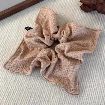 Квадратные резинки для волос кофейного цвета, повязки на голову для женщин, темпераментные плиссированные резинки для волос, резинки, женские аксессуары для волос для вечеринок, новые