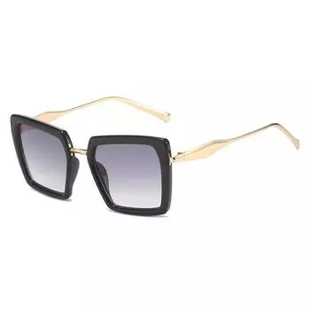 Квадратные солнцезащитные очки, простые квадратные универсальные очки, ретро-солнцезащитные очки Uv400 Regular