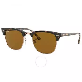 Квадратные солнцезащитные очки унисекс Ray Ban Clubmaster Classic Brown Classic B 15 RB3016 130933 49