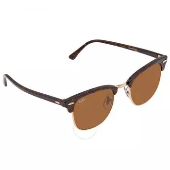 Квадратные солнцезащитные очки унисекс Ray Ban Clubmaster Classic Коричневые Classic B 15 RB3016 130933 51