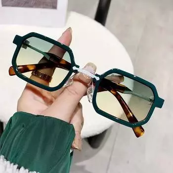 Квадратные солнцезащитные очки женские хип-хоп маленькая оправа декоративные солнцезащитные очки мужские вождение путешествия солнцезащитные очки