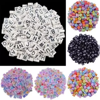 Квадратные свободные бусины для изготовления ювелирных изделий 9*8 мм подвеска ожерелье браслет 40 шт акриловые DIY ремесленные бусины