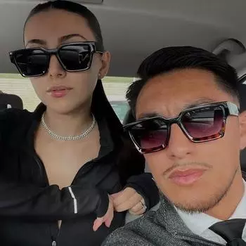 Квадратные винтажные модные солнцезащитные очки для мужчин и женщин, модные антибликовые очки в стиле панк, очки для вождения, мужские оттенки чёрный