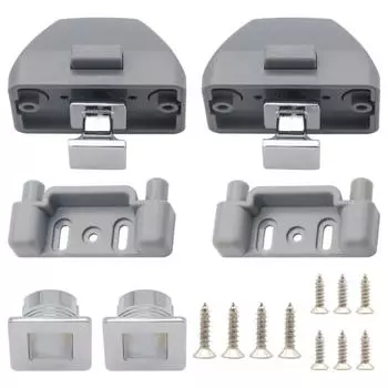 Квадратные защелки с кнопкой, подходящие для яхт, морских караванов, кемперов, яхтенных шкафов, домашних ящиков, мебельной фурнитуры