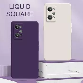 Квадратные жидкие силиконовые чехлы для Realme GT 2 3 Explorer Master Neo Flash GT2 2T 3T Pro 5G 360 защитные противоударные чехлы для телефонов Realme GT 5G