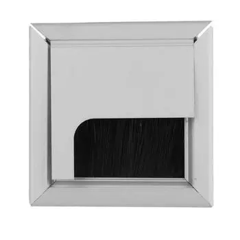 Квадратный алюминиевый стол, компьютерный провод, кабель, аккуратная розетка, вставное отверстие, верхняя крышка Small