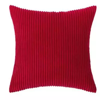 Квадратный чехол для подушки, чехол для дивана, вельветовая зимняя подушка, плюшевый бархат, домашний декор 30 x 50 чёрный