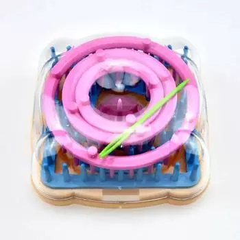 Квадратный цветок Вязание шерстяной цветок Вязальная машина Шерстяной цветок Вязание шара Сетка Квадратные рождественские товары для творчества