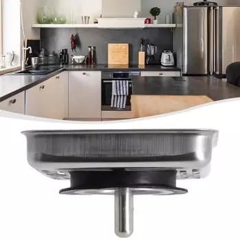 Квадратный фильтр для кухонной мойки из нержавеющей стали, сливное отверстие, заглушка для слива отходов