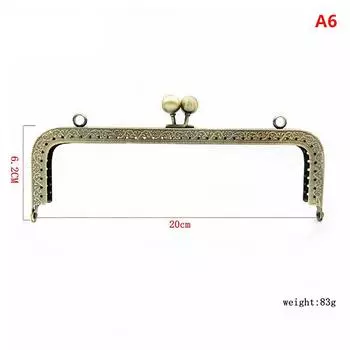 Квадратный глянцевый серебристый основной металлический кошелек с застежкой-замком, аксессуары для сумок своими руками 8.5cm