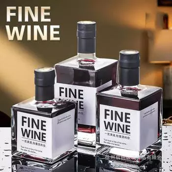 Квадратный графин для шотландского виски без свинца, графин для водки премиум-класса, графин для бурбона для виски, скотча, ликера