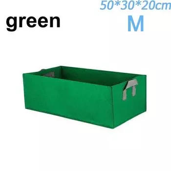 Квадратный карманный мешок для посадки, мешок для выращивания, мешок для посадки, садовая грядка green-M-1 PCS