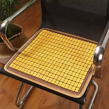 Квадратный коврик для сиденья, подушка для стула, универсальная бамбуковая подушка для сиденья, авто
