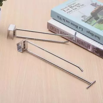 Квадратный крючок для карточек Double Line для полок — идеально подходит для супермаркетов и торговых центров