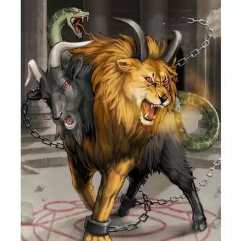 Квадратный/круглый 5D DIY Алмазная картина Странный зверь Вышивка крестиком Оригинальная картина Мозаика Украшение дома Full Square (20X30CM)