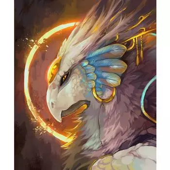 Квадратный/круглый алмаз 5D DIY Алмазная картина Орел 3D Вышивка крестиком Оригинальная картина Мозаика Украшение дома Full Square (20X30CM)