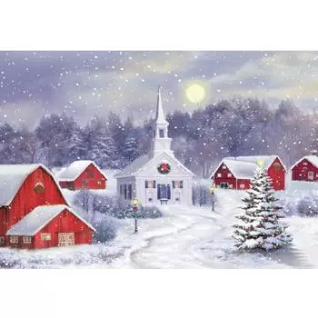 Квадратный/круглый алмаз 5D DIY алмазная живопись Рождественский город ручная работа 3D вышивка крестиком мозаичное украшение подарок Full Round 20X30CM