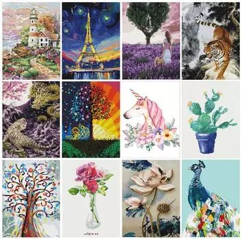 Квадратный/круглый алмазная роспись Павлин 5D DIY мозаика Алмазная вышивка цветок дерево набор крестиков украшение дома Full Round 20X30CM красный