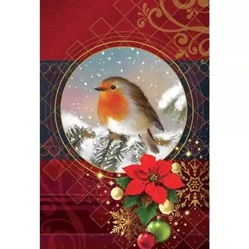 Квадратный/круглый Алмазная вышивка Рождественская птица 5D DIY Алмазная вышивка крестом Алмазная мозаика Украшение Full Round 20X30CM