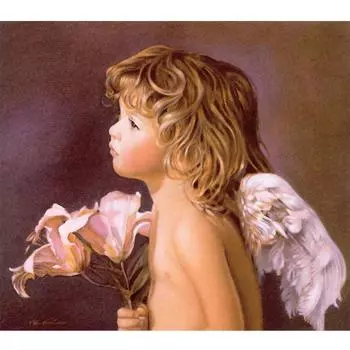 Квадратный/круглый DIY Алмазная вышивка Ангел Baby 5D Алмазная картина Вода Алмазная мозаика Украшение Full Square (20X30CM)