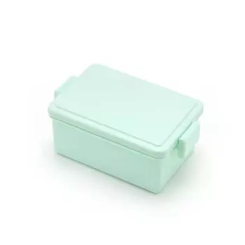 квадратный ланч-бокс со встроенным пакетом для льда M bento box cold mint green 15 x x 6 см 400 мл 1-уровневый ланч-бокс для женщин и детей с перегородками easy зелёный