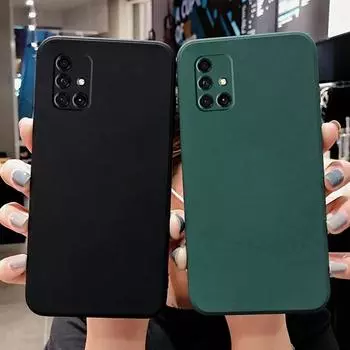 Квадратный матовый чехол из жидкого силикона для OPPO A57S A17 A16 A54 A74 Reno11 Reno10 A94 5G A72 A15 A53 A5 A9 2020 Realme C51 C53 C55 C35 11, мягкий чехол для телефона OPPO A16 белый