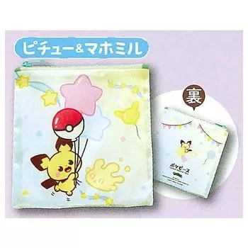 Квадратный мешочек Poke Piece Pichu Gacha Gacha Capsule Toy [2. и Махомиру] (один предмет)