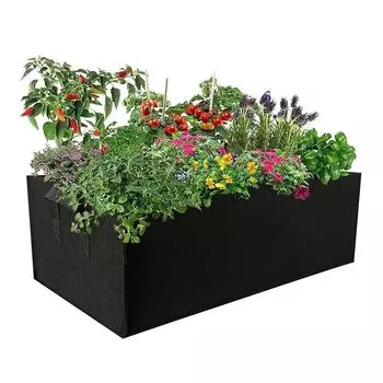 Квадратный мешок для посадки, цветочный горшок, садовый инструмент для посадки, тепличный инструмент, горшок для посадки цветов и овощей с ручкой, мешки для выращивания 3 шт./набор S