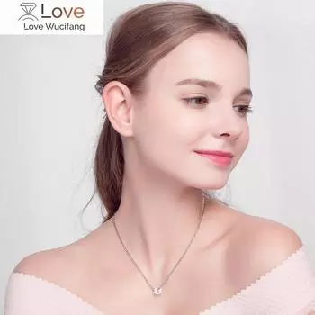 Квадратный полый кубический кулон муассанит ожерелье серебро Vvs лабораторный бриллиант ожерелье для женщин девушки подарок ювелирные украшения 45cm