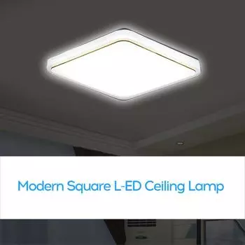 Квадратный потолочный светильник L-ED AC220-V белого цвета для кухни, балкона, крыльца, современный панельный светильник 20x20cm серебряный