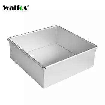 Квадратный противень для выпечки хлеба из углеродистой стали WALFOS, антипригарная форма для выпечки хлеба и торта, древняя квадратная форма для изготовления тортов, инструменты для выпечки