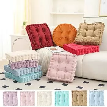 Квадратный пуф Татами Подушка Спинка Губка Подушка для Офисного Кресла Домашний Декор Подушка для Попы Sohva koristelu Cojn cuadrado 40x40cm