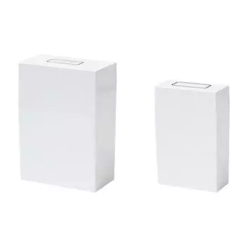 Квадратный ящик для хранения из АБС-пластика, многофункциональный пылезащитный органайзер, рукава для фотокарт, маленькая карточка, сортировка пленки, простая белая коробка 6*2.8*9cm