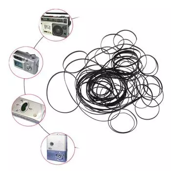 Квадратный ремень для кассет 3 мм, широкие резиновые ремни 40-135 мм в сложенном виде для рекордеров Walkmans, ретрансляторов DVD-приводов, 200 шт.