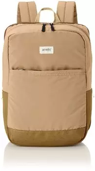 Квадратный рюкзак A4 легкий водоотталкивающий зеркальный GTM0431 бежевый [Anello Grande]