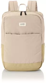 Квадратный рюкзак A4 легкий водоотталкивающий зеркальный GTM0431 светло-бежевый [Anello Grande]