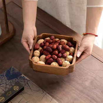 Квадратный сервировочный поднос, миска, центральный элемент стола для еды, поддон для выпечки, закуски