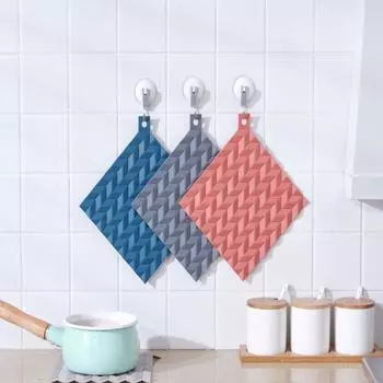 Квадратный силиконовый коврик под кастрюлю, утолщенная подставка под тарелку, подставка под приборы, теплоизоляционный коврик для ресторана синий