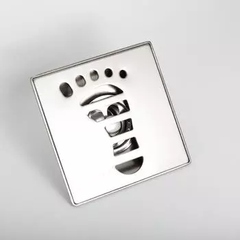 Квадратный слив для душа из нержавеющей стали 10x10 см, дизайн с двумя ножками, фильтр для слива душа, аксессуары для ванной комнаты