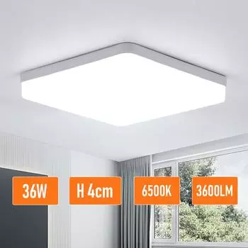 Квадратный светодиодный потолочный светильник водонепроницаемый потолочный светильник IP54 холодный белый декоративный потолочный светильник для ванной комнаты, кухни, гостиной, прихожей, балкона