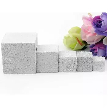 Квадратный вулканический молярный камень для хомяка, молярный камень для кролика, морской свинки, полезные товары для домашних животных Small 4.5cm