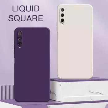 Квадратный жидкий чехол для телефона Huawei Y6 Y7 Y7a Y8p Y9 Y9s Pro Prime 2019 Мягкий силиконовый 360 Защитный противоударный чехол Huawei Y7 2020