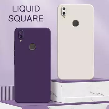 Квадратный жидкий чехол для телефона VIVO Y85 Y89 ультратонкий защитный мягкий силиконовый чехол для камеры 360 ударопрочный мобильный чехол корпус VIVO Y85